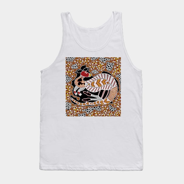 Aboriginal Art - Kangaroo Dreaming Tank Top by hogartharts